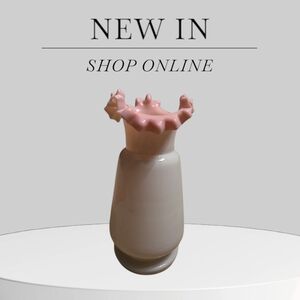 Elegant Pink and Cream Vase